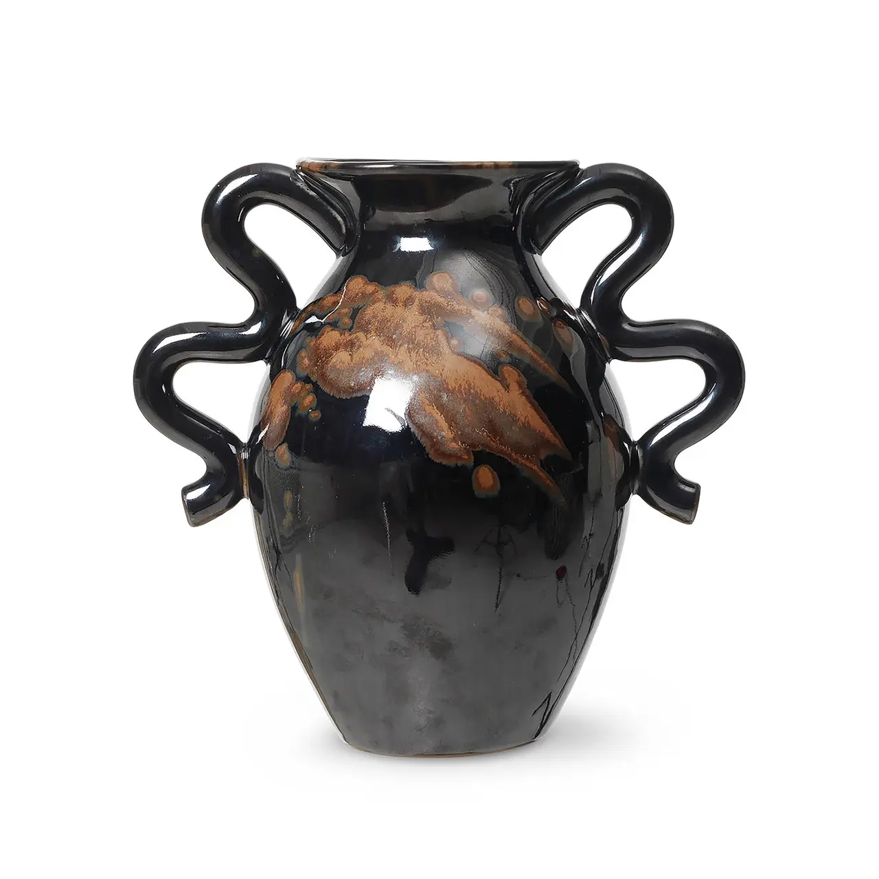 Ferm Living Verso Vase Black Brown